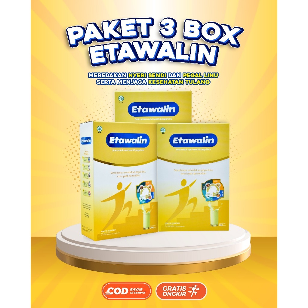 

Etawalin 3 Box - Susu Kambing Etawalin Asli Original Atasi Nyeri Sendi Dan Tulang