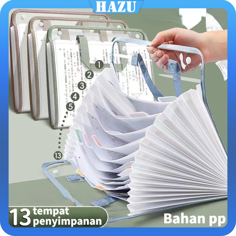 

Transparan File Folder Document Bag Tas Dokumen File A4 13 Sekat Uji Kantong Kertas Tas File Transparant Anti Air Multi Layer Folder