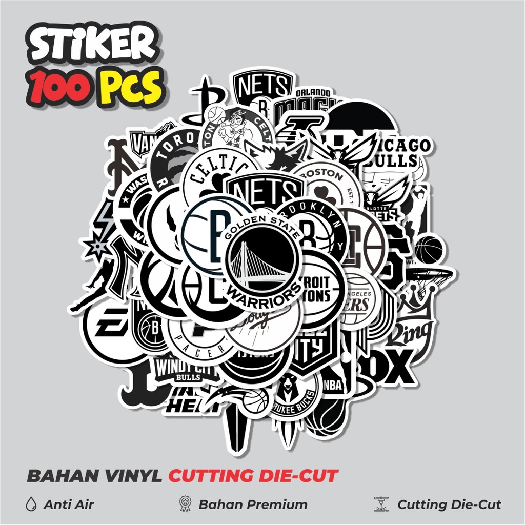 

Terbaru! 50 pcs Stiker Aesthetic Black And White Brand Distro Dekorasi Versi 1 Lucu Kreatif untuk Notebook, Skateboard, HP