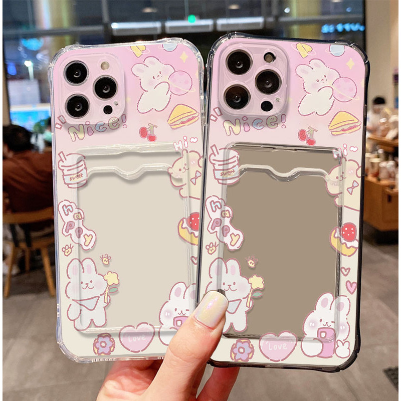 SoftCase ATM ID Card Rabbit pattern Casing For Realme Note 60 60x 50 Narzo N63 N61 10 N53 50A 50i Pr