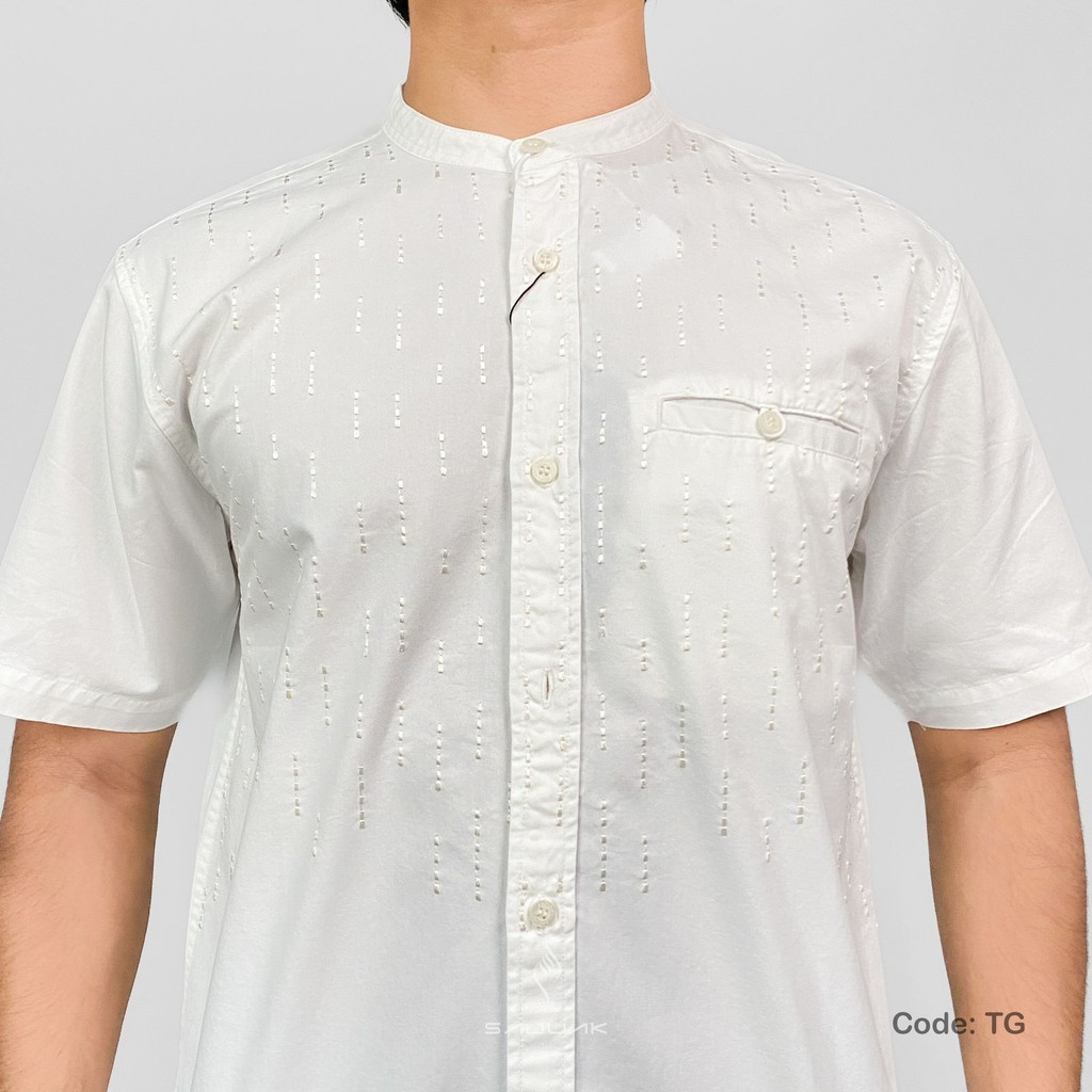 KOKO PENDEK BORDIR SAJUAK/ BAJU KOKO MUSLIM SAJUAK FAHSION KOKO KATUN TWILL SAJUAK