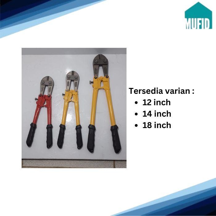 

Gunting Beton Besi Rantai Bolt Cutter 12 " 14" 18" 24" 30" 36" 42" 48" - 18 Sale