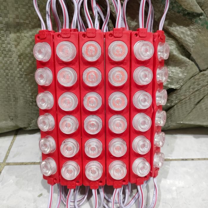 Promo LED module 6 mata 12V. - Putih terlaris