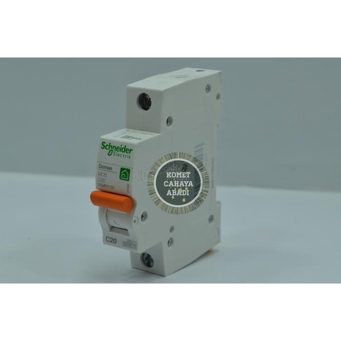 MCB Stut 1Phase 20 Ampere Schneider / MCB 20A 1P New MG Domae