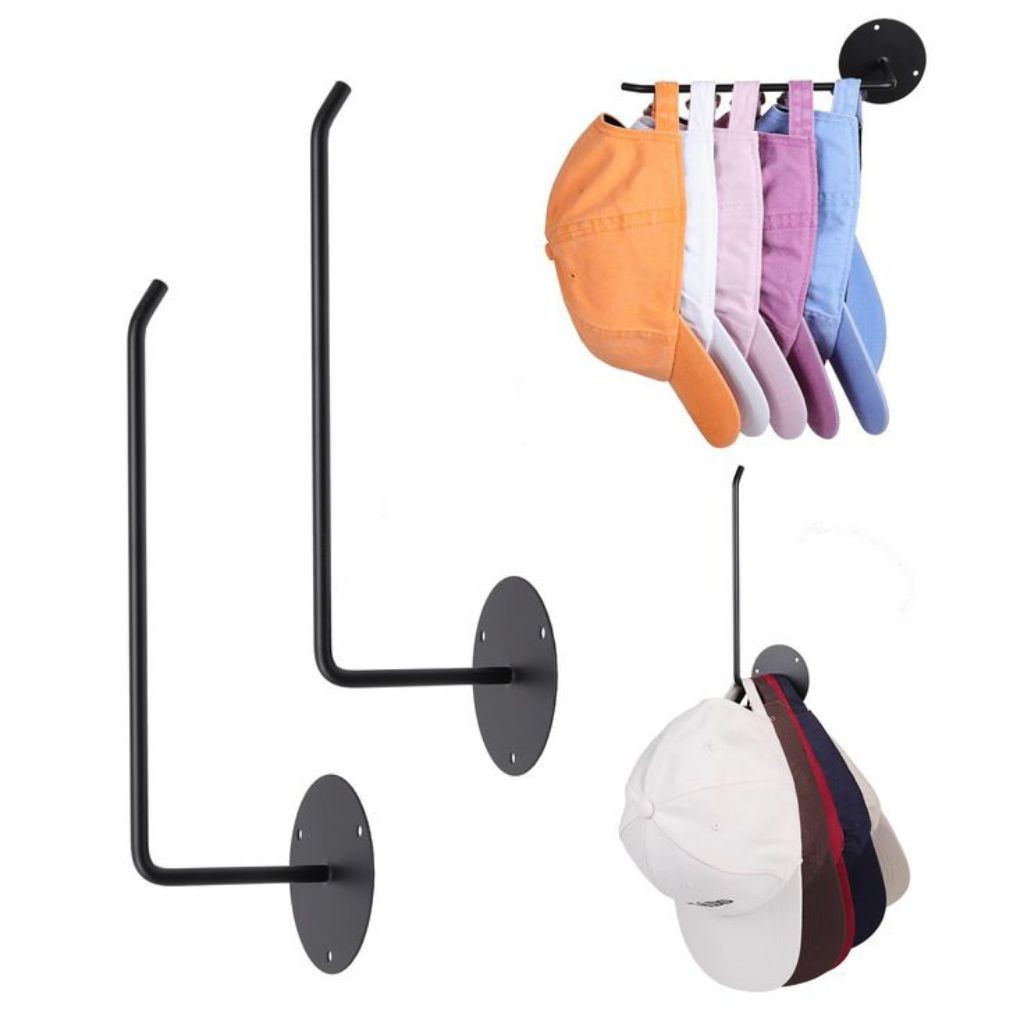 tempat gantungan topi dinding display topi dinding asestic