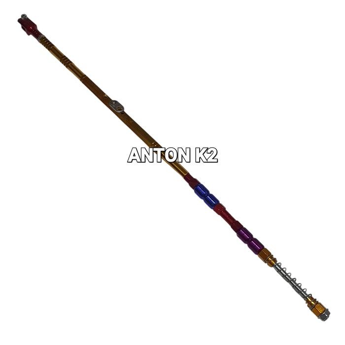 TIANG KAWAT REM BELAKANG VARIASI MOTOR SATRIA LAMA/REVO/REVO ABS/VERZA - Gold, All Size