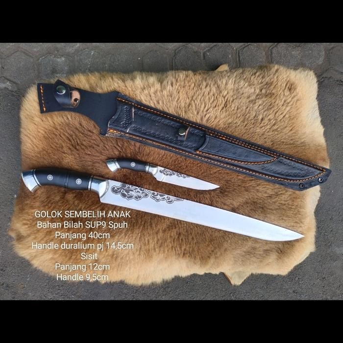 rhavsaka Golok Sembelih Set 30 cm Duralium Exclusive - Lurus
