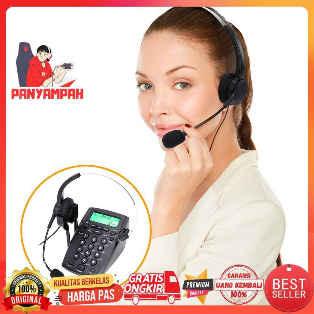 Voicejoy Telephone Desk HT800 with Headphone Call Center VH500