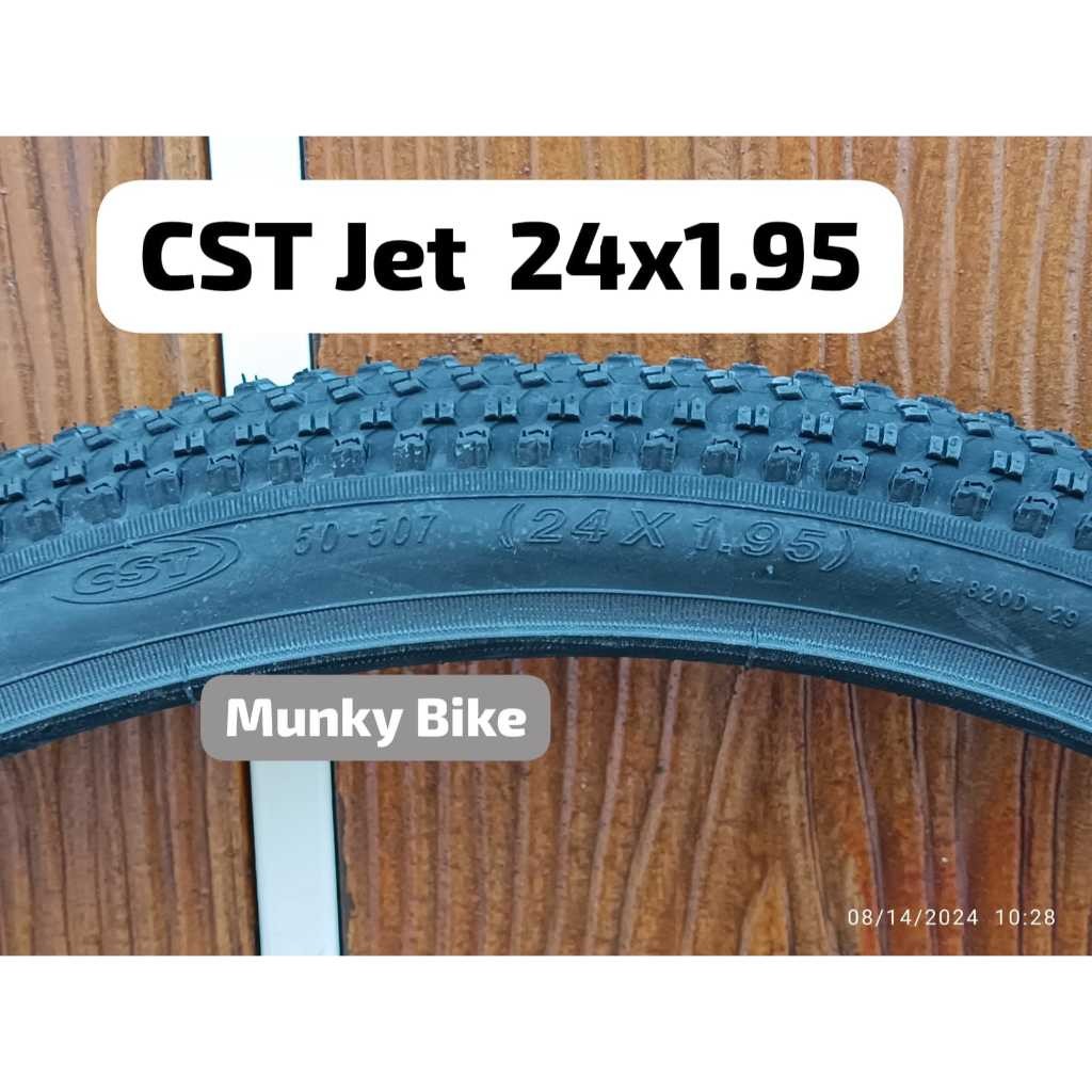 Ban Luar CST Jet 24x1.95 Inch Non Foldable Tire Sepeda MTB BMX 24 x 1.95 Tapak Kuat Anti Selip Tahan