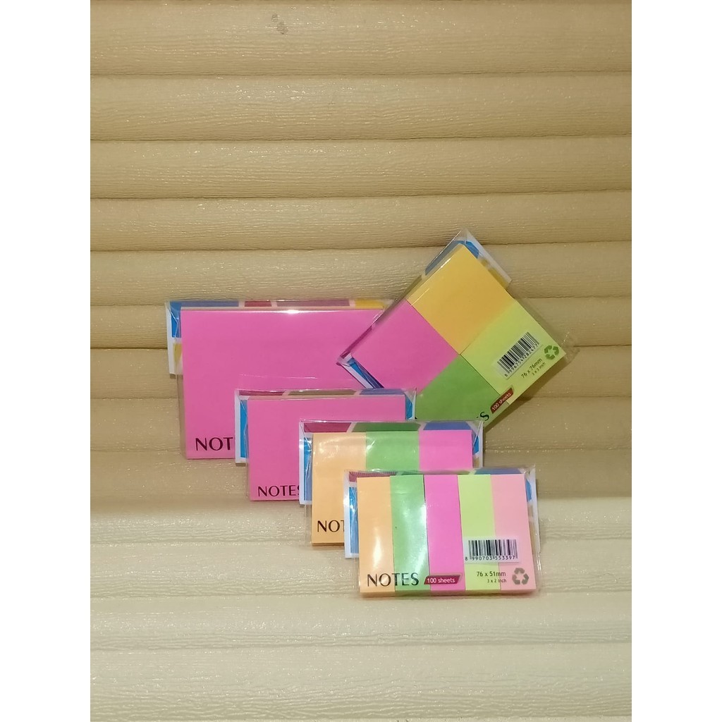 

*KA* STICKY NOTE WARNA POLOS / STICKY NOTES PENANDA HALAMAN / STICK NOTE / KERTAS MEMO / Catatan Tempel NEW