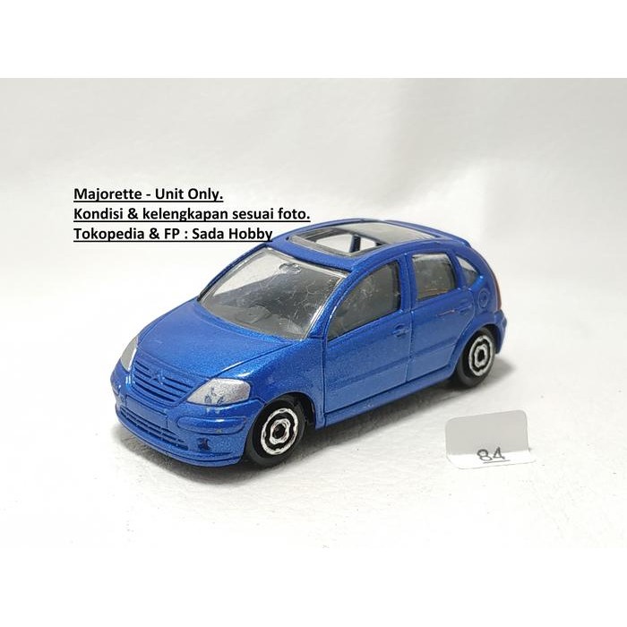 TS08 Diecast Majorette Citroen C3 Biru Unit Only 2ND