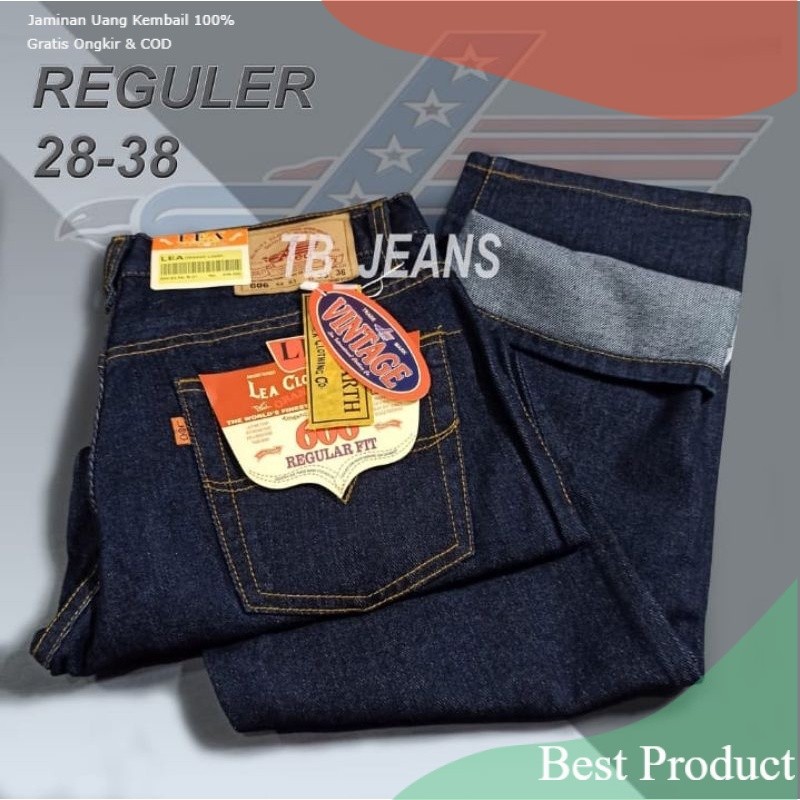 Celana Jeans Pria Panjang Lea 606 Original // Celana Panjang Pria Standar // Celana Lea Pria // Cela