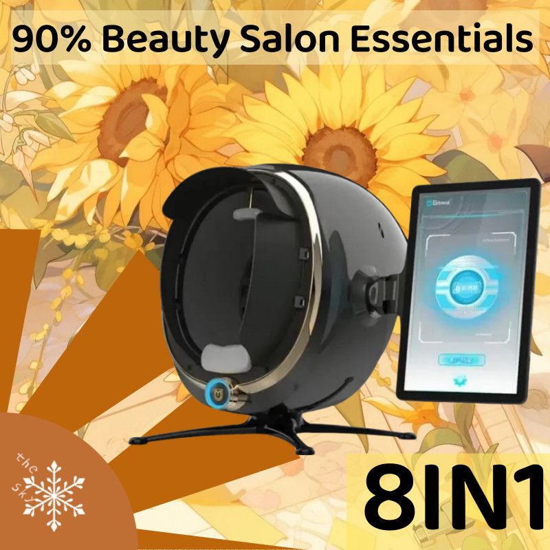 Professional 3D Smart Portable Facial Skin Diagnostic Analysis Magic Mirror Skin Tester Analyzer Mac