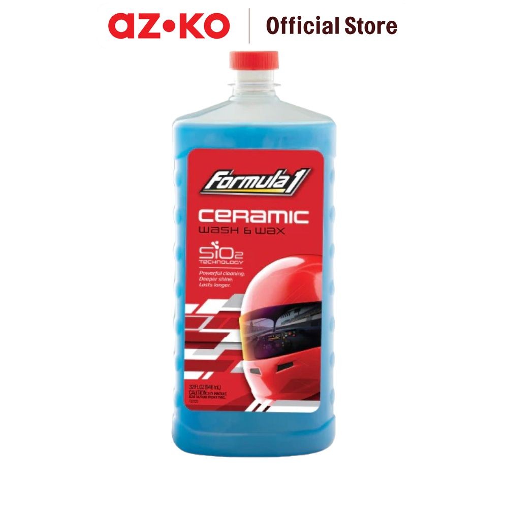 AZKO Formula1 946 ml Sampo Mobil Ceramic Wash And Wax Car Shampoo Sabun Cuci Mobil Cairan Pembersih 