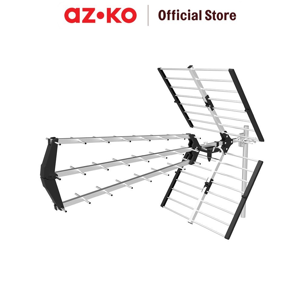 AZKO Krisbow Antena Tv Outdoor E2169u4216n - Hitam Television Antenna Aksesoris Tv Pencari Sinyal Sa