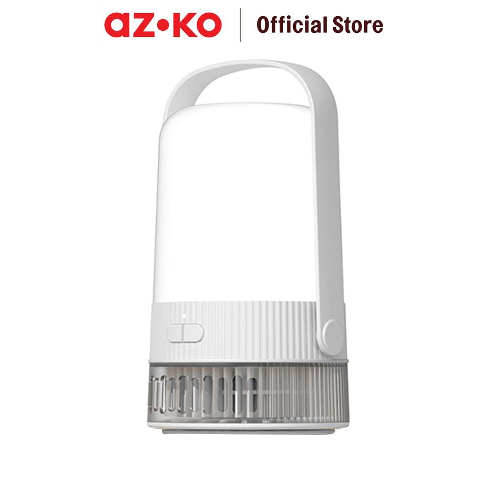 AZKO Apa Lampu Lentera Rechargeable 2in1 7 watt - Abu-Abu Flashlight Emergency Lamp Lampu Camping Po