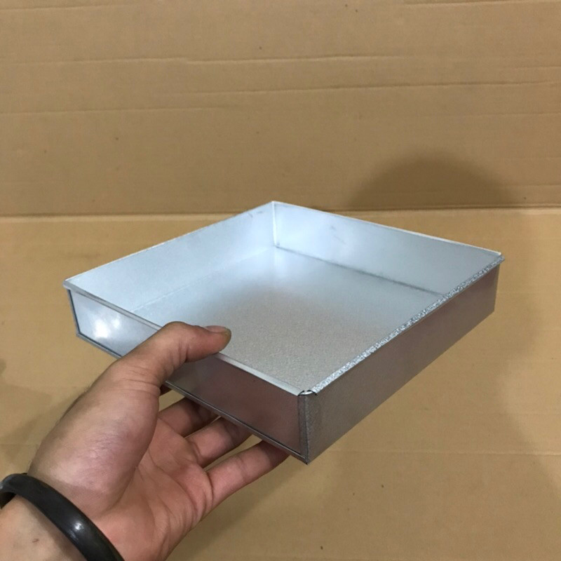 Loyang Bolu Gulung Lapis Legit Kotak Mini 20x20x4 cm 1 SET 3 Pcs Cetakan Kue Anti Lengket
