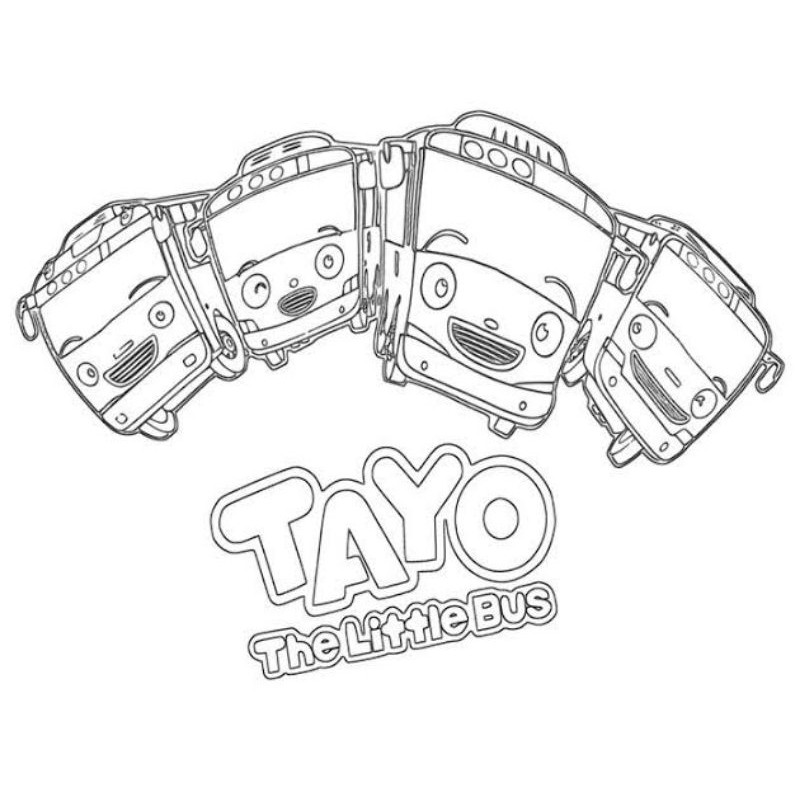 

20 Lembar kertas mewarnai Tayo untuk anak paud TK dan SDclaraa aurel