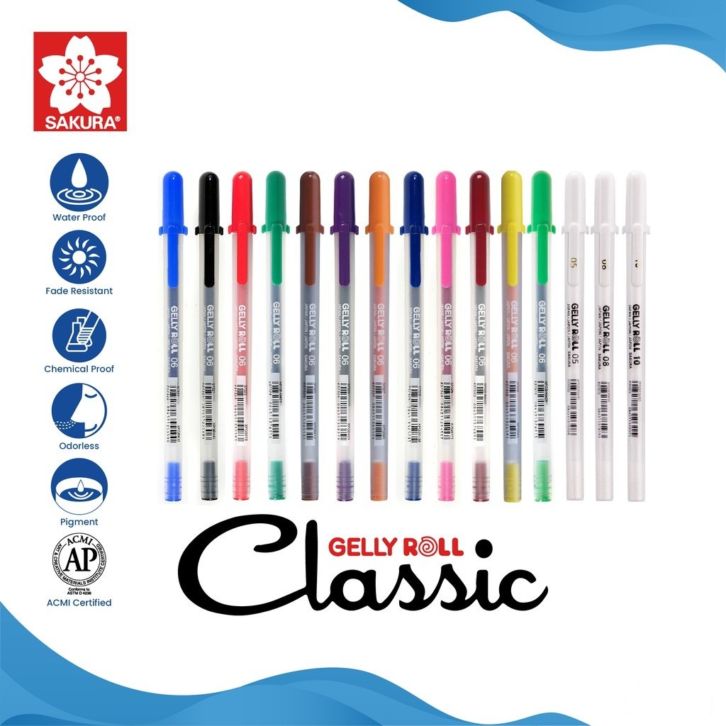 

Pulpen/gel pen Warna Sakura Gelly Roll Classic Color