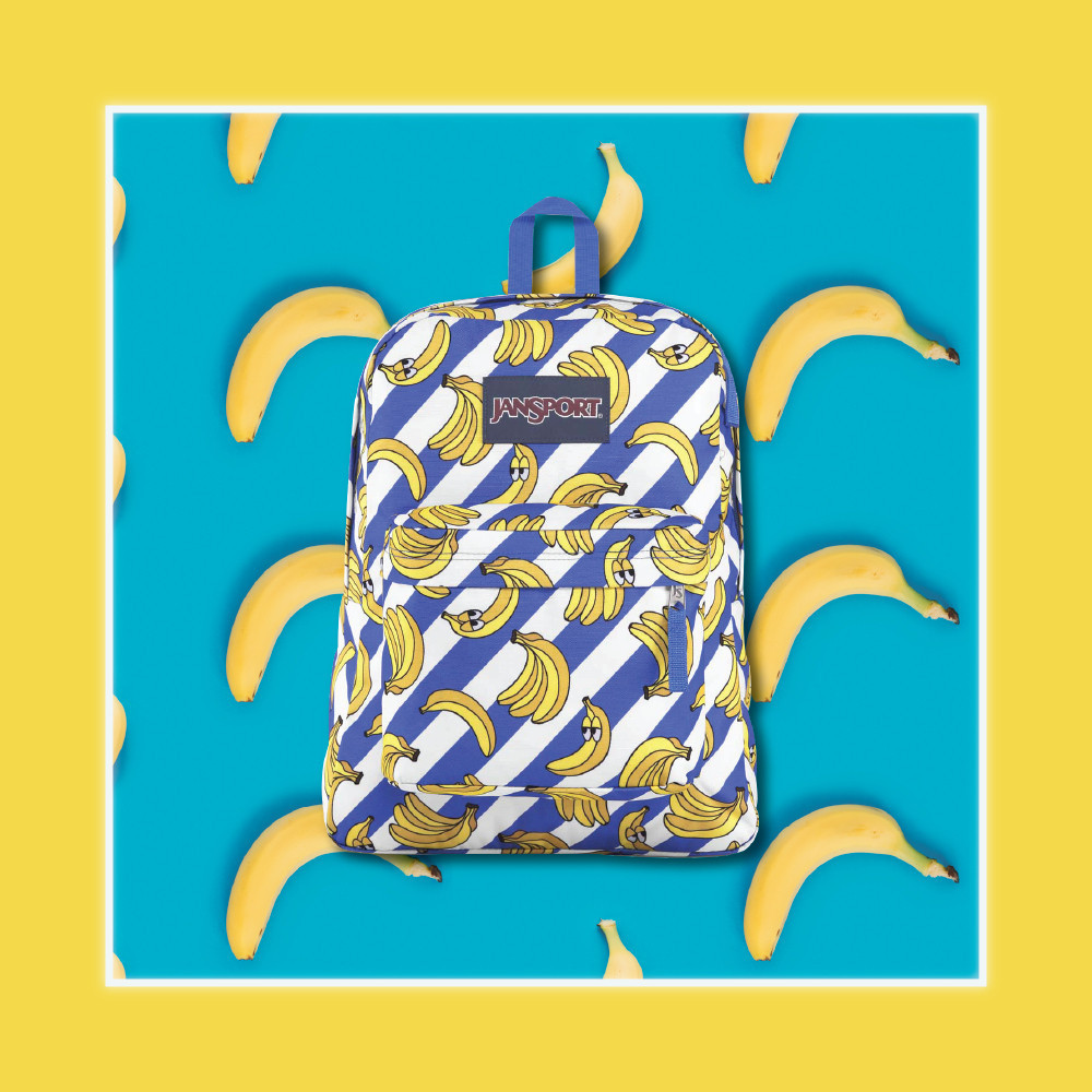 TAS RANSEL WANITA PISANG TAS WANITA JANSPORT - BANANAS ORIGINAL tas sekolah jansport original 100%