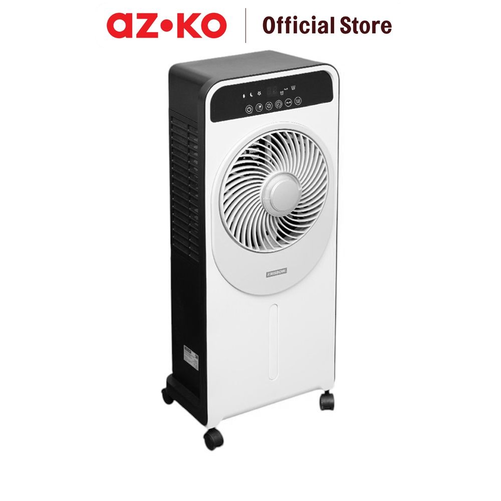 AZKO Krisbow 1.5 ltr Kipas Angin Uap Dengan Remote - Putih Standing Misty Fan Kipas Air Semprot Kabu