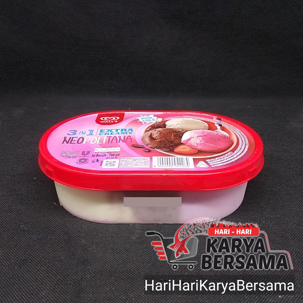 

ICE CREAM WALL'S EXTRA CREAMY 3-IN-1 NEOPOLITANA 700ML