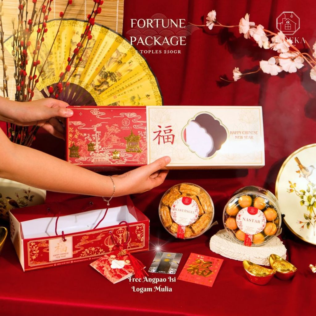 

Hampers Imlek Premium Gift (toples 250gr)/Fortune Package/Chinese New Year Hampers /New Product 2025