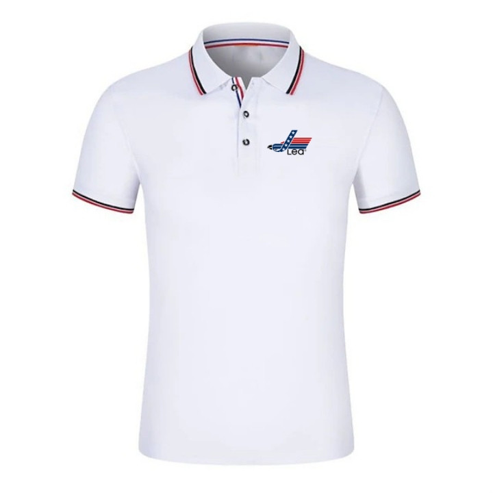 Baju Kaos Polo Shirt Pria Kombinasi Logo Lea/ Baju Kaos Kerah Lea Pria Dan Wanita Termurah - Tenaban