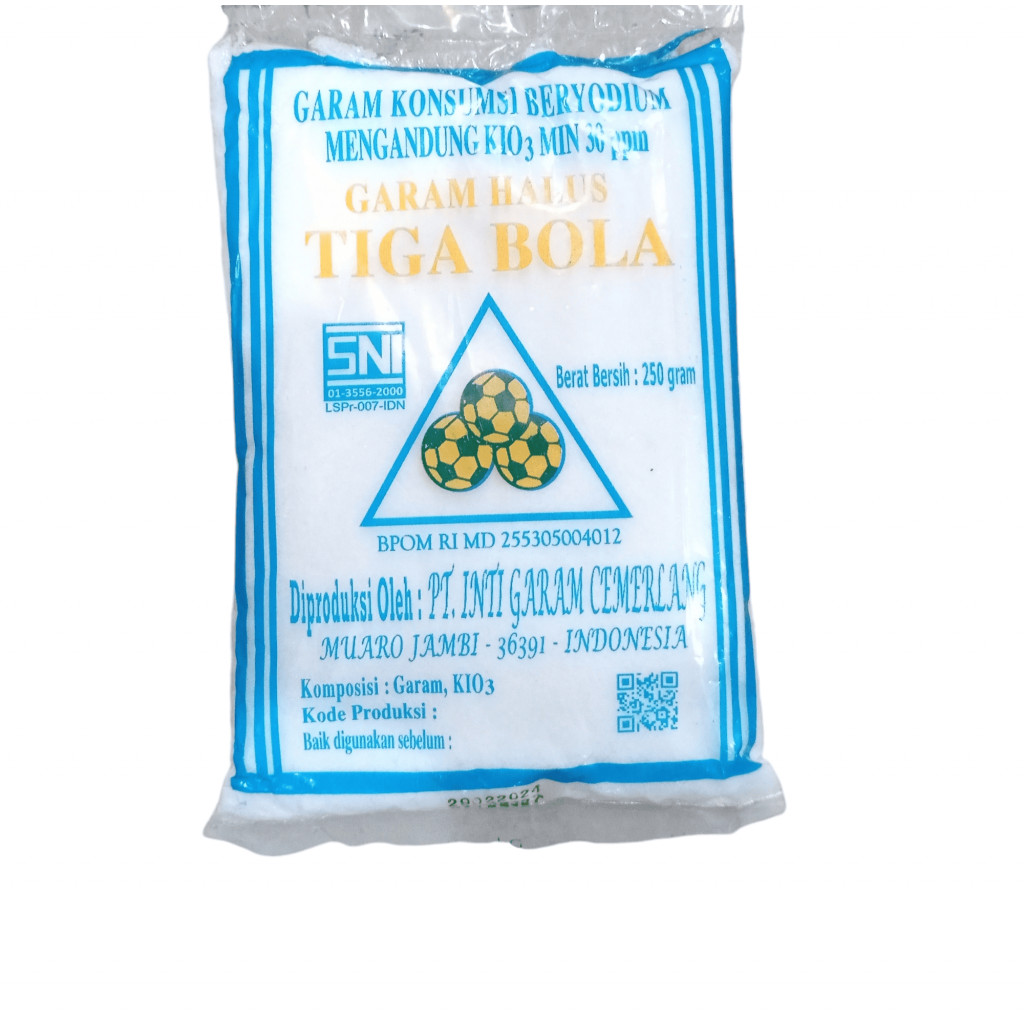 

[Garam] Tiga Bola - Garam Kasar | Kemasan 250gr