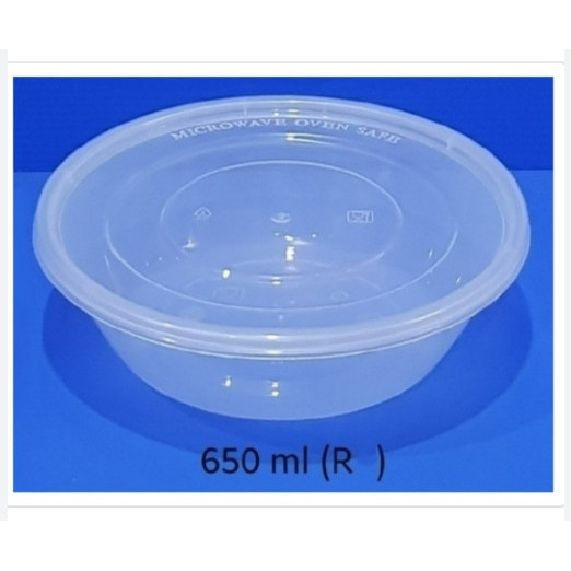 THINWALL DM 650 ML ROU(25 pcs) - 650 ML Bulat ISI 25 Set - DM 650 Round - Mangkok Thinwall