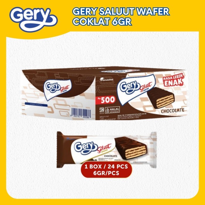 

Saluut Wafer Coklat 1 Box Gery - Garudafood