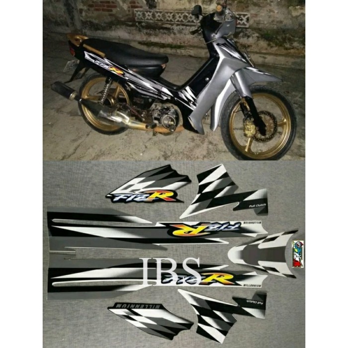 STRIPING LIS STICKER STIKER FIZ R R MILLENIUM MILENIUM HITAM 2000