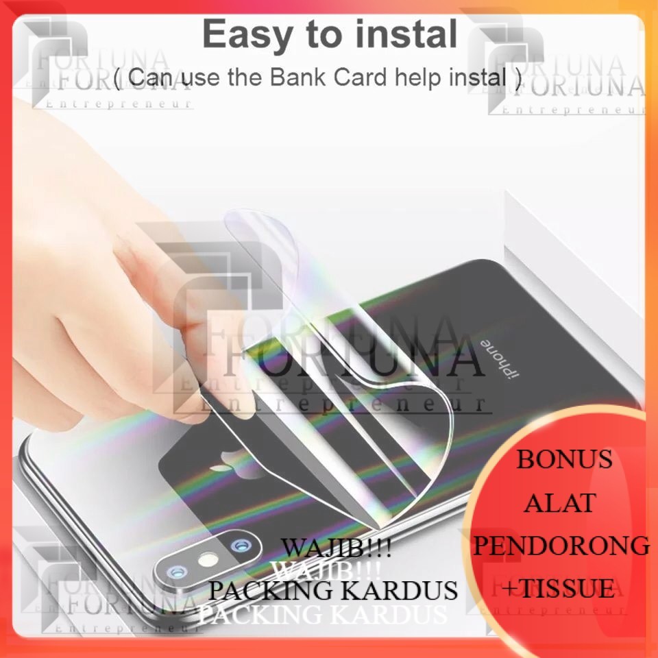 MURAH+COD BA Antigores Belakang Hydrogel Samsung J2 Pro J3 Pro J5 Pro J7 Pro Back Skin Handphone Cle