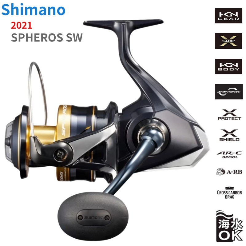 2021 SHIMANO SPHEROS SW 5000HG 5000XG 6000PG 6000HG 8000PG 8000HG 10000PG 14000XG 20000PG Spinning F