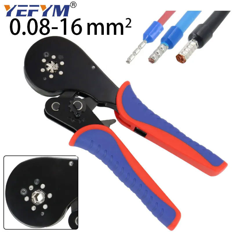 

- YEFYM Tang Tubular Terminal Crimping Tools Pliers 30-5 AWG 0.08-16mm2 - HSC8 -
