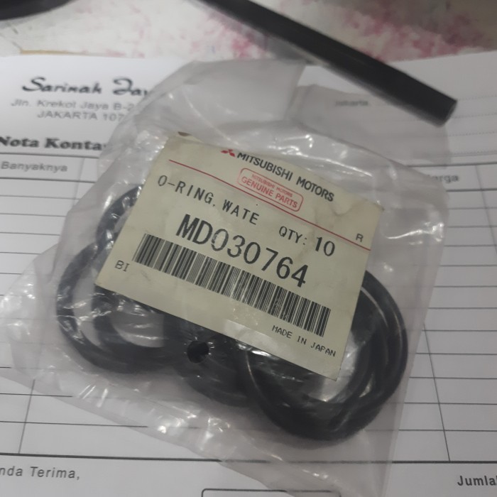 oring pipa waterpump mitsubishi kuda bensin 2000cc MD030764