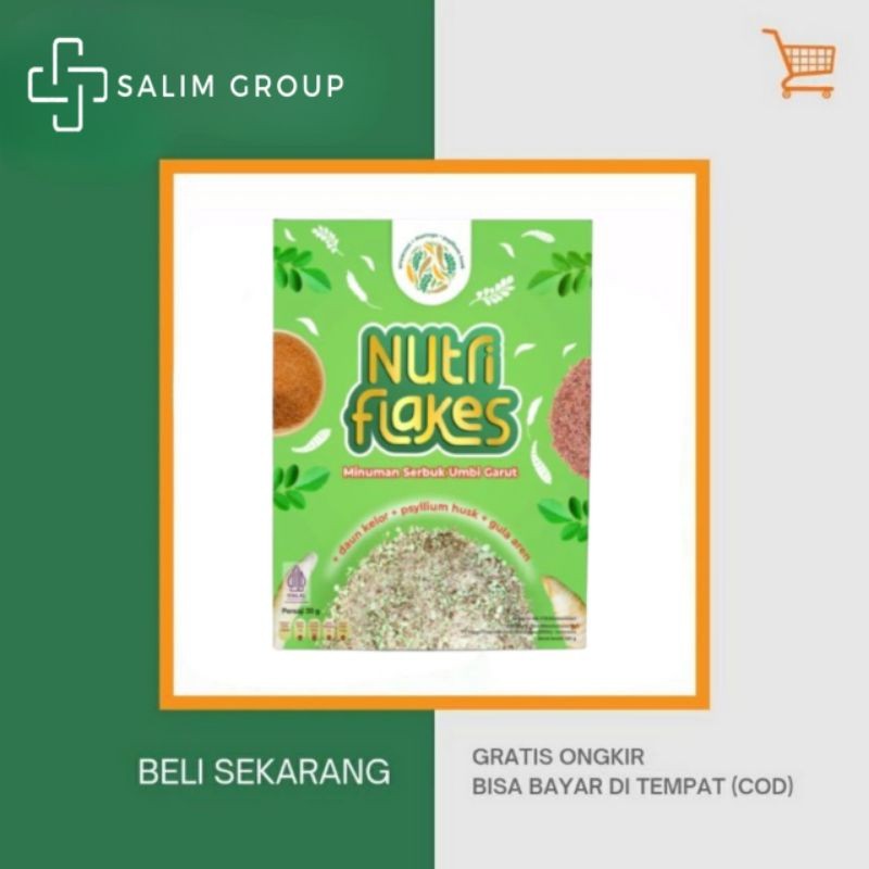 

Nutriflakes Sereal Umbi Garut Membantu Meredakan Asam Lambung Paket 1 Box