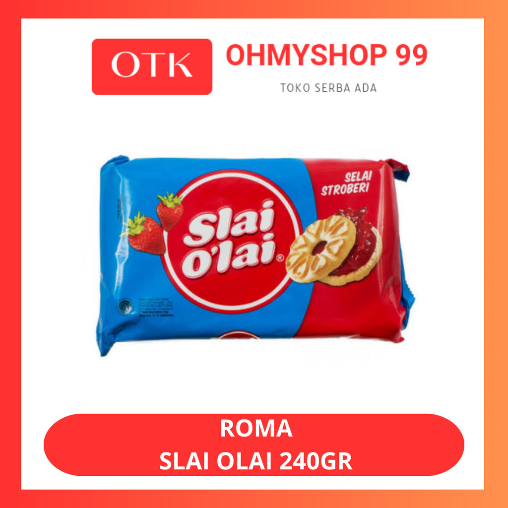 

ROMA Slai Olai Biskuit Selai Strawberry 240gr