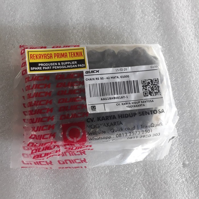 QUICK ORIGINAL RANTAI TRAKTOR G1000 E2000 G3000 S1000 BOXER YANMAR Langsung Dikirim