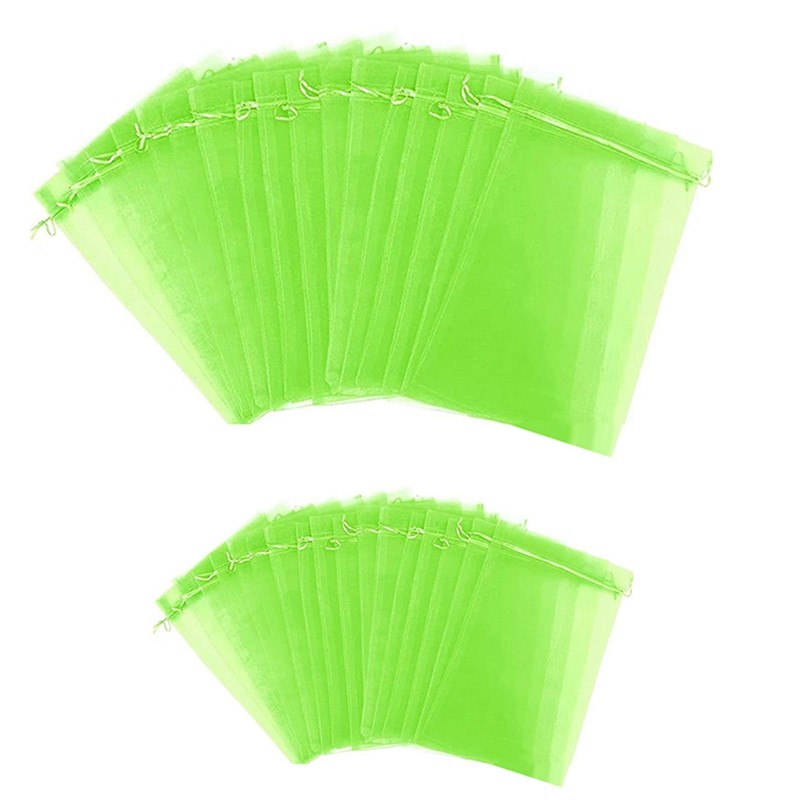 100Pcs Fruit Protection Bag 6X8in 12X8in Fruit Netting Bags For Fruit Trees Fruit Cover Mesh Bag For
