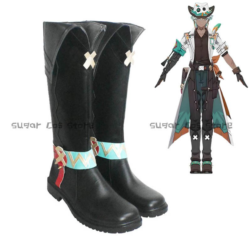 Genshin Impact Ifa Cosplay Shoes Boots PU Leather Game Boot For Women Men Halloween Carnival Role Pl
