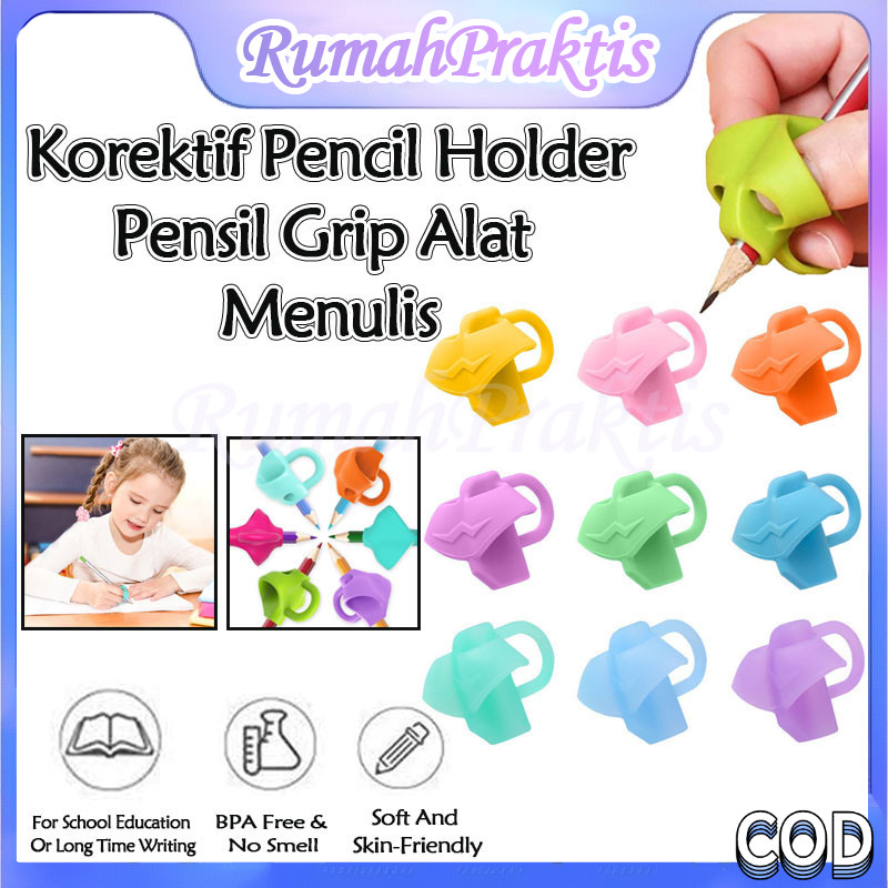 

Pegangan Pensil / Korektif Pencil Holder Pensil Grip Alat Menulis / 3 Grip Pensil Bolpoin Bolpen Anak Anak Murah