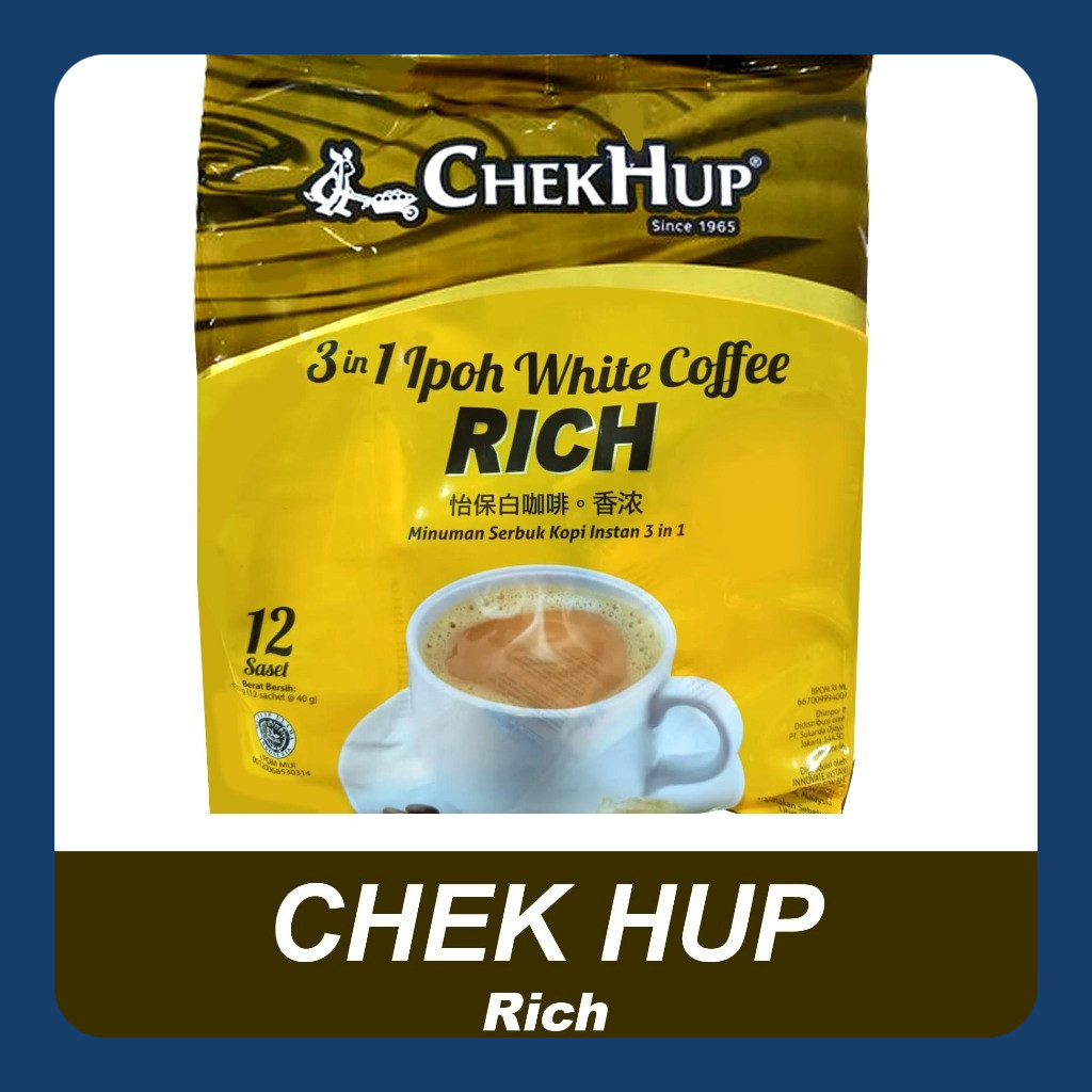 

ChekHup 3in1 IPOH White Coffee Rich/King Exp Juli 2026 PROMO!! HALAL