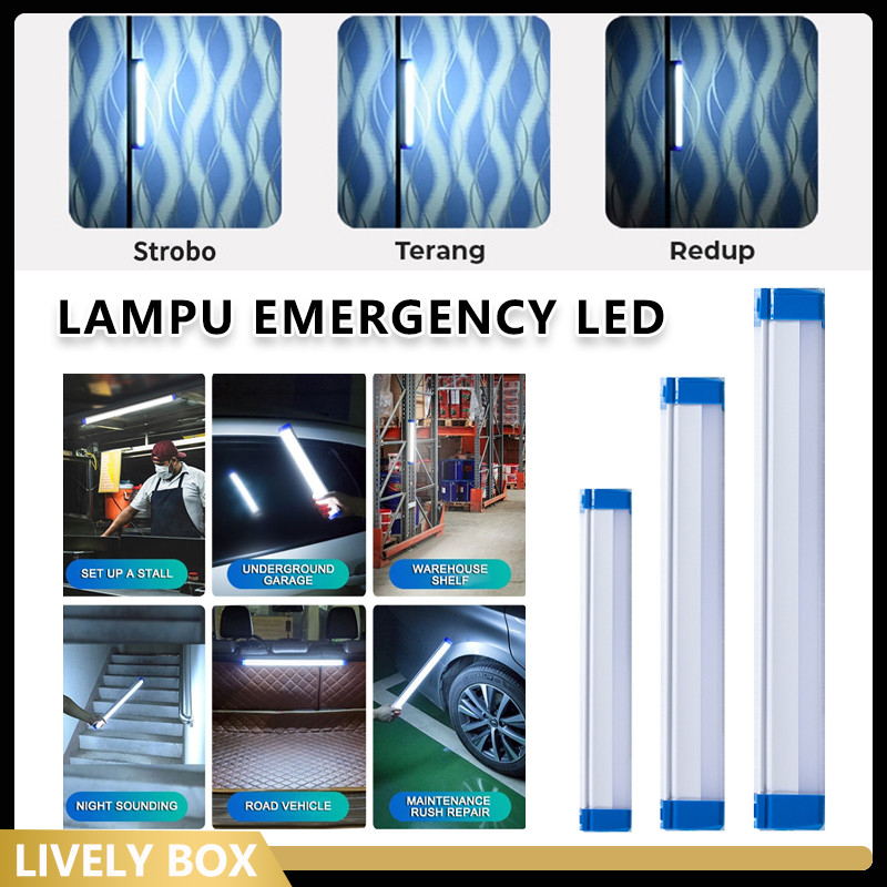 LAMPU EMERGENCY LED LAMPU NEON LED PANJANG 17CM/32CM/52CM/ LAMPU EMERGENCY LED LAMPU NEON LED PANJAN