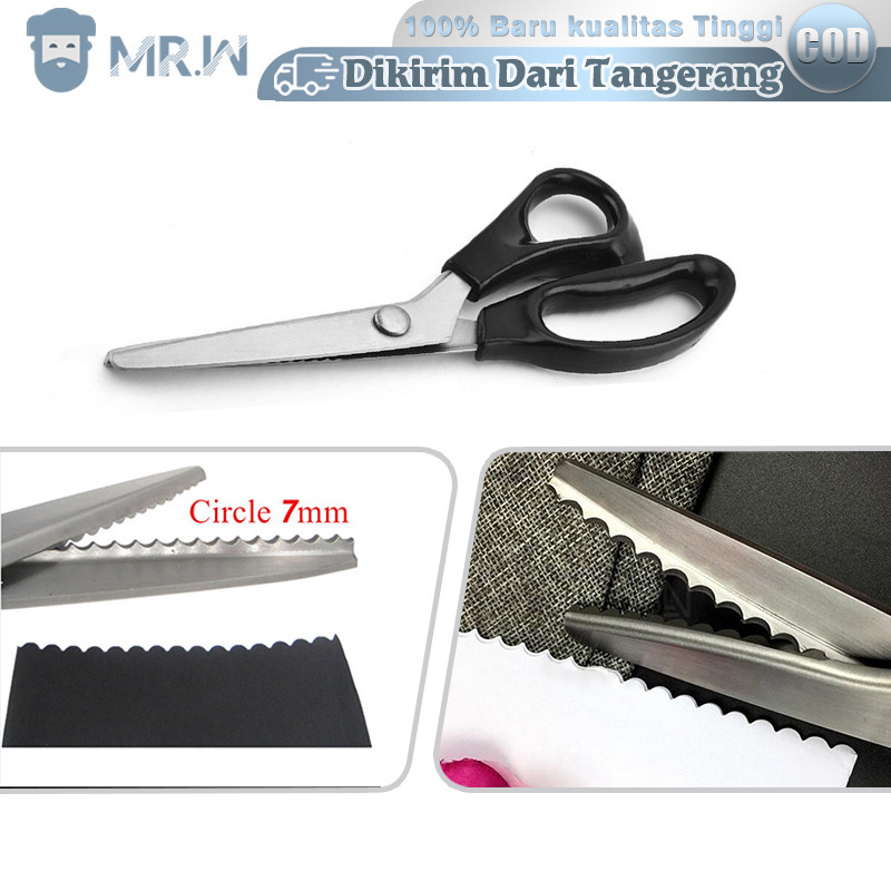 

Gunting Kain Zig Zag 9inch Gunting Potong Kain Gunting Gerigi Zigzag Gunting Bergerigi Gunting Pola Gelombang