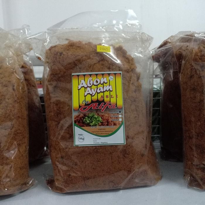 

Abon ayam original manis 1 kg premium serat floss breadtalk chicken - Original [terlaris]