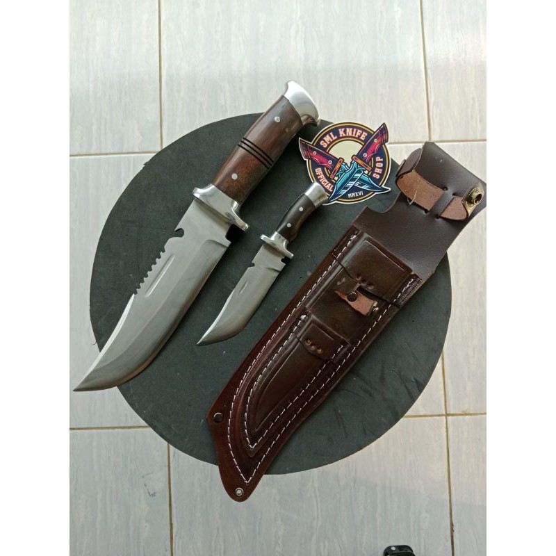 pisau dapur rambo set anak baja super