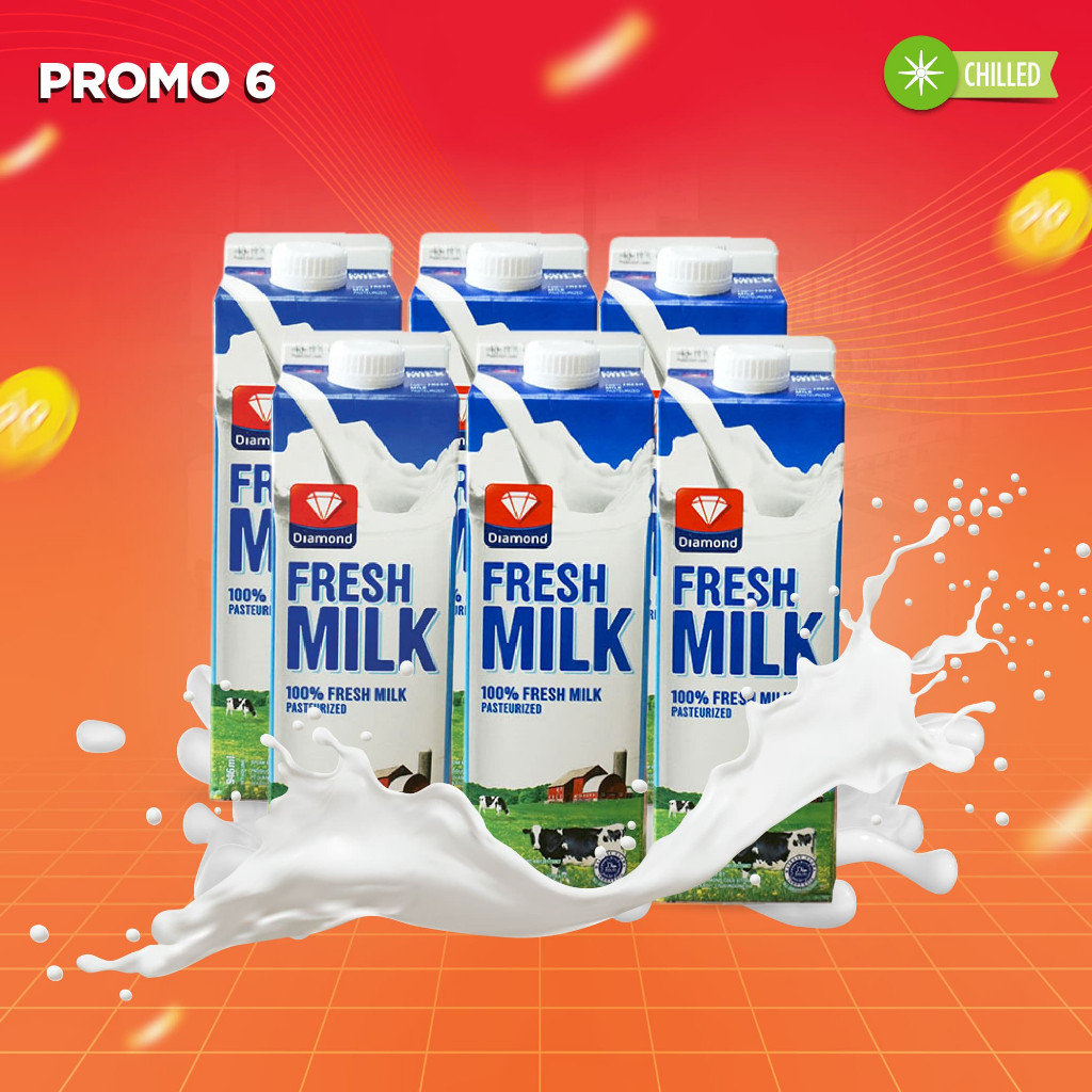 

NEW PAKET FRESH MILK PLAIN 946 ML 6 PCS PREMIUM