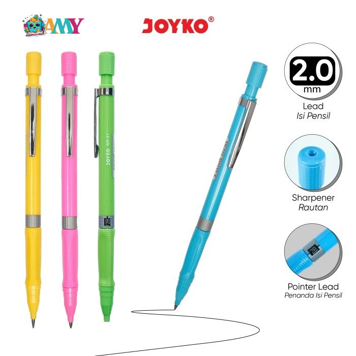 

(1BIJI)JOYKO MECHANIKAL PENCIL 2MM MP21 AMY STASIONARY