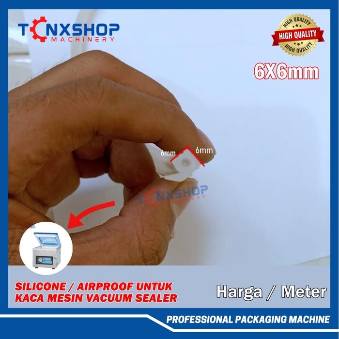 6x6 Air Proof Silicone Vacuum Sealer Karet Silicon Kaca Silikon Vacum